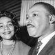 Coretta Scott King and her husband, Martin Luther King Jr., on Dec. 9, 1964, in Oslo, Norway, where the civil rights leader received the Nobel Peace Prize. AFP/Getty Images